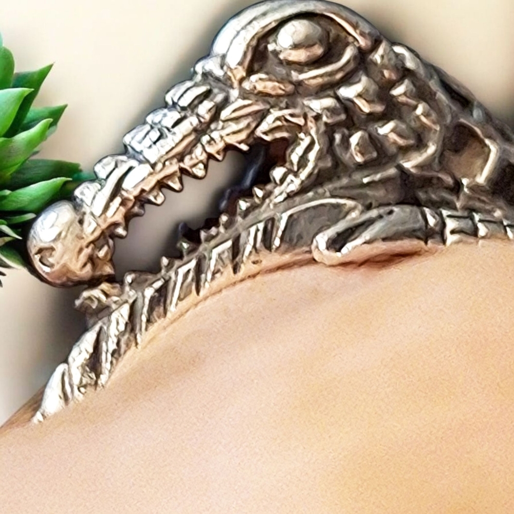 Sterling Silver Alligator Ring! - image 6